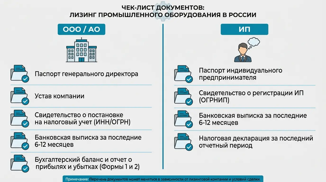 Документы для оформления лизинга токарного станка: список для юридических лиц и ИП Документы для оформления лизинга токарного станка — список для юридических лиц и ИП