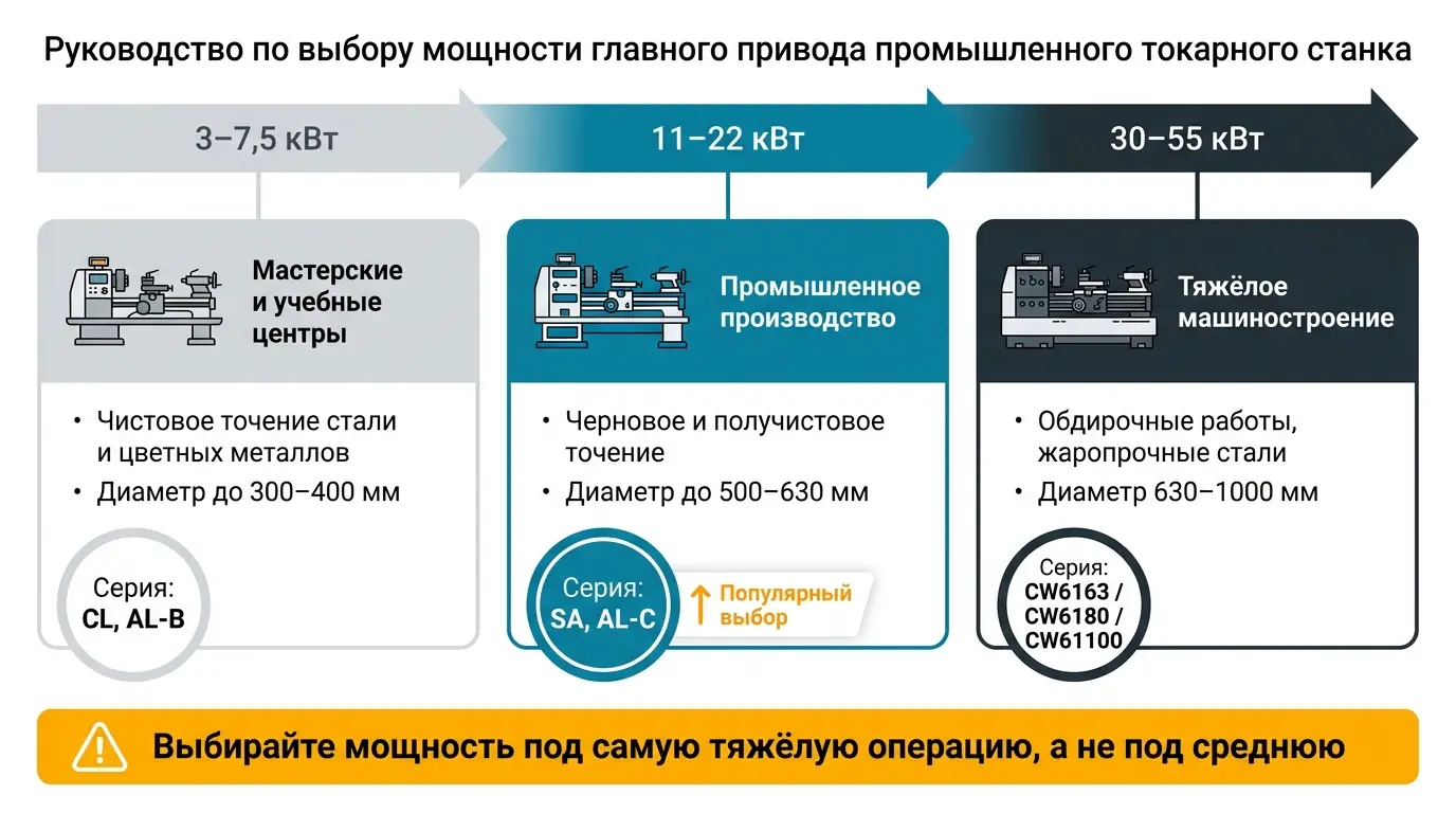 Мощность главного привода токарно-винторезного станка — практические ориентиры выбора Мощность главного привода токарного станка — как выбрать нужную мощность двигателя